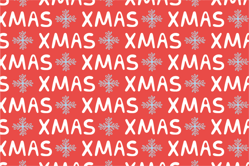 Festive XMAS Pattern christmas rug - TenStickers