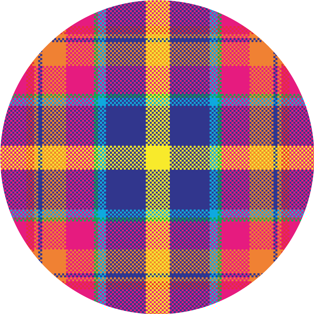 Colorful Plaid Pattern geometric rug - TenStickers
