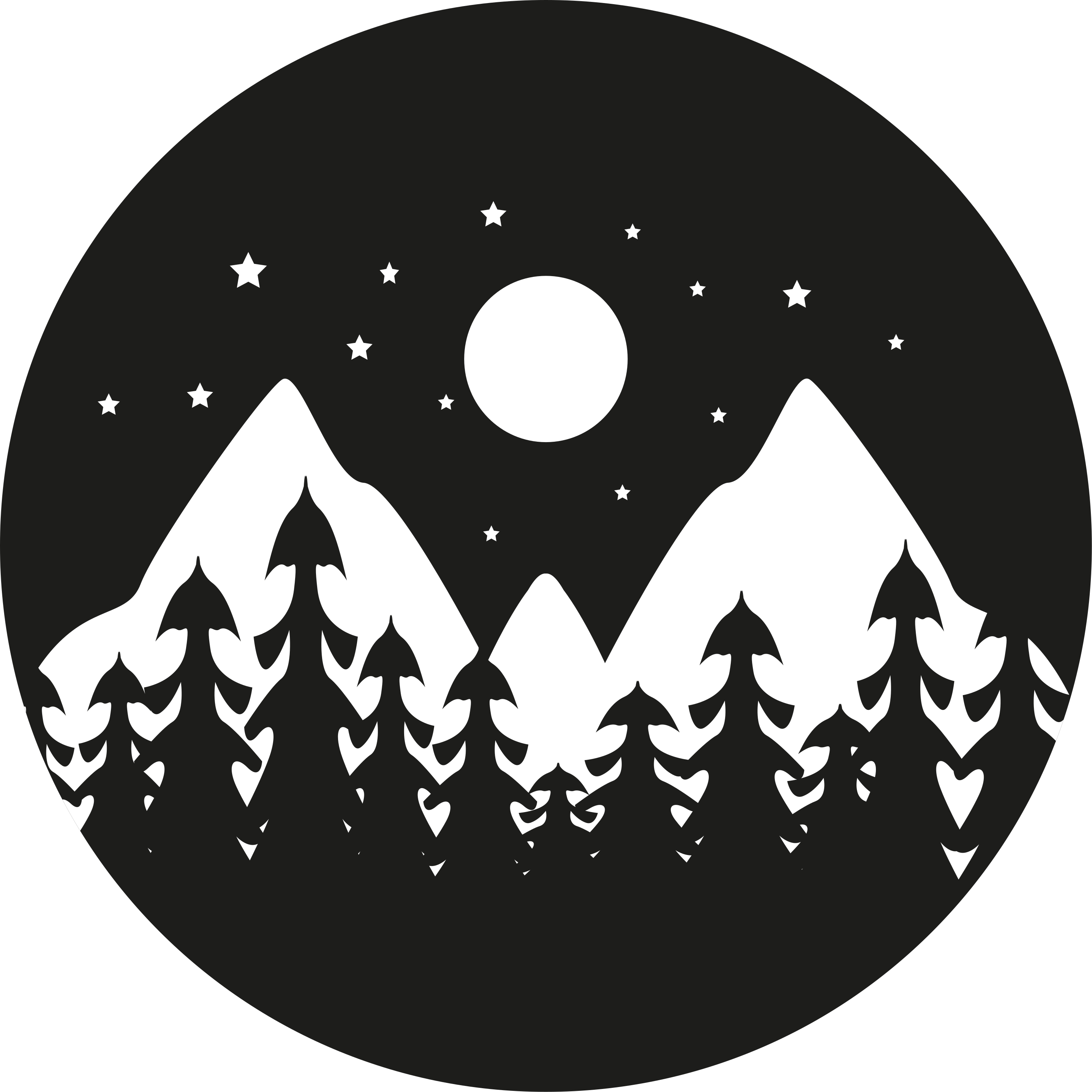 Mountain Silhouette Scene nature rug - TenStickers