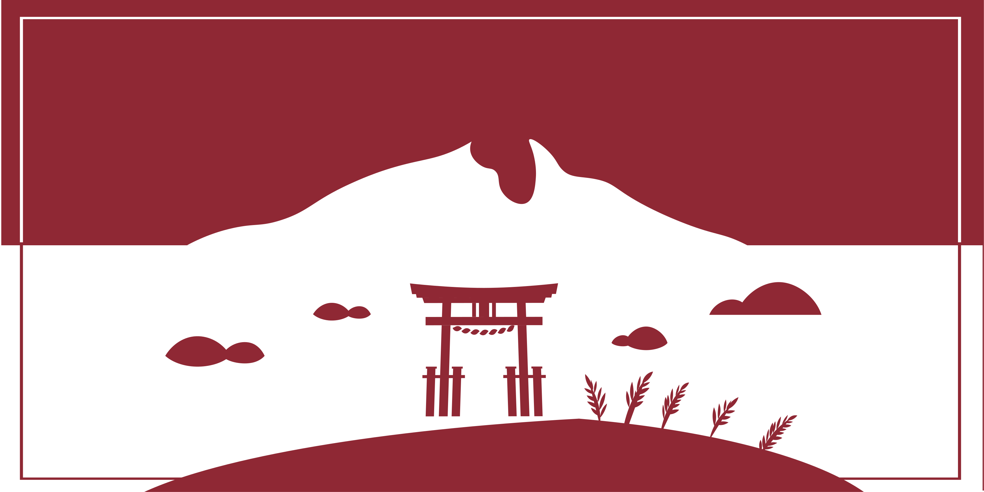 Japanese Landscape map rug - TenStickers