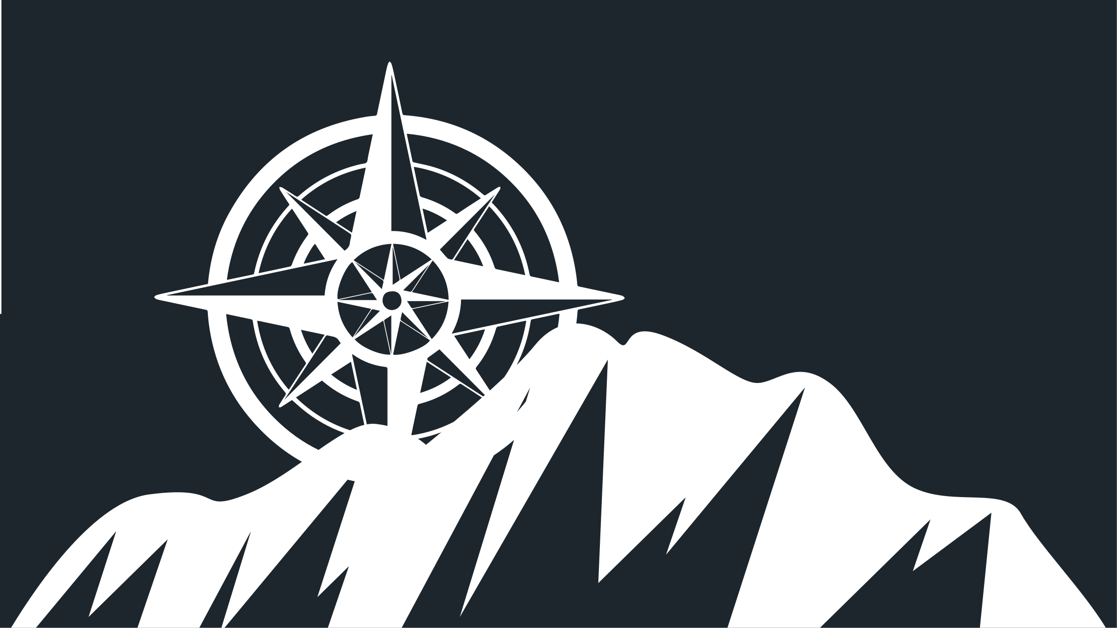 Compass Mountain Artwork modern rug - TenStickers