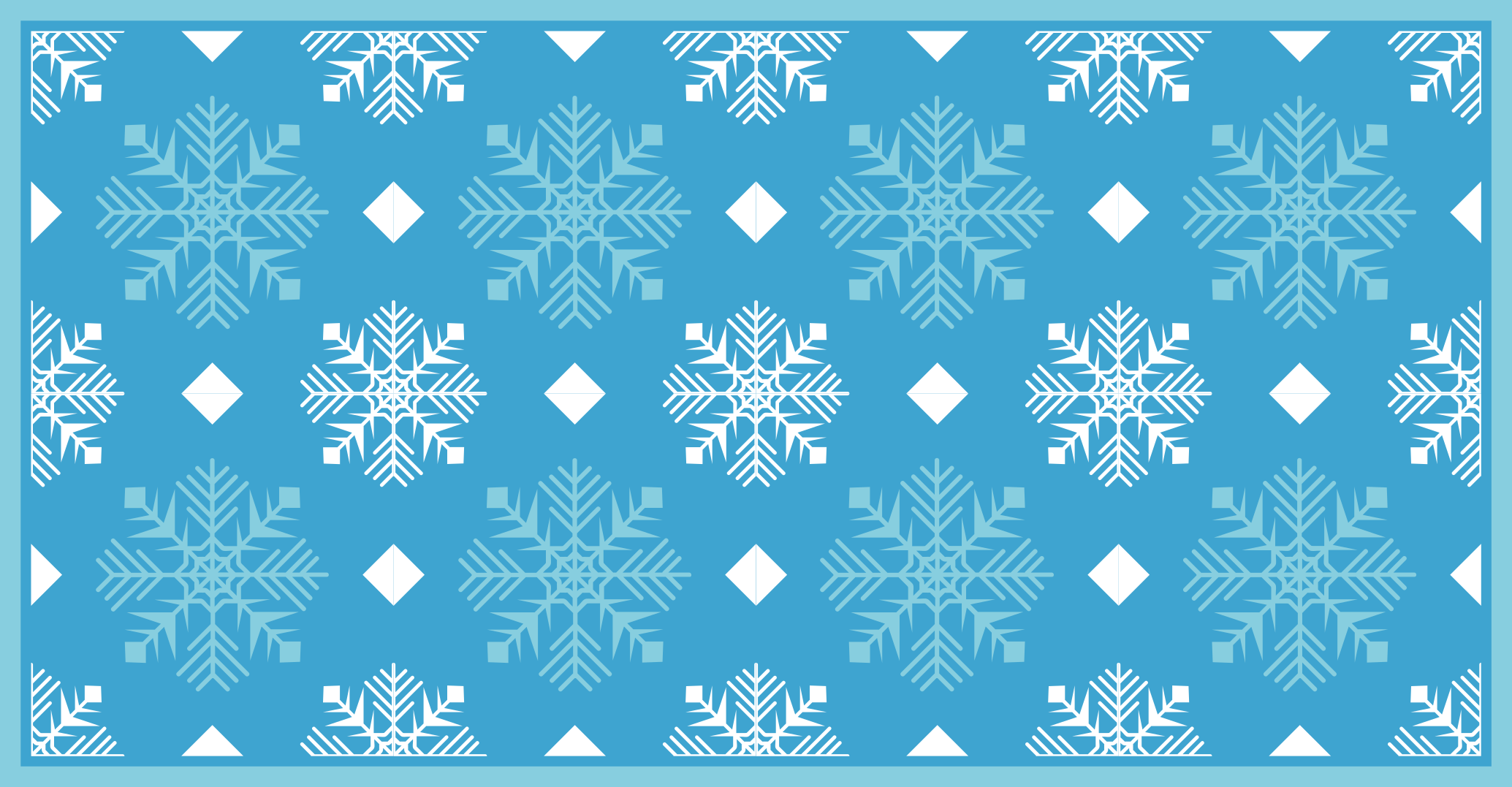 Snowflake Concept christmas rug - TenStickers