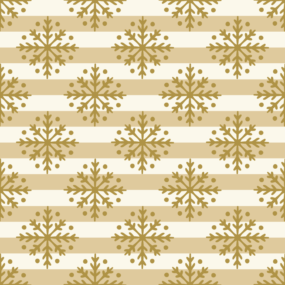 Snowflake Stripes christmas rug - TenStickers