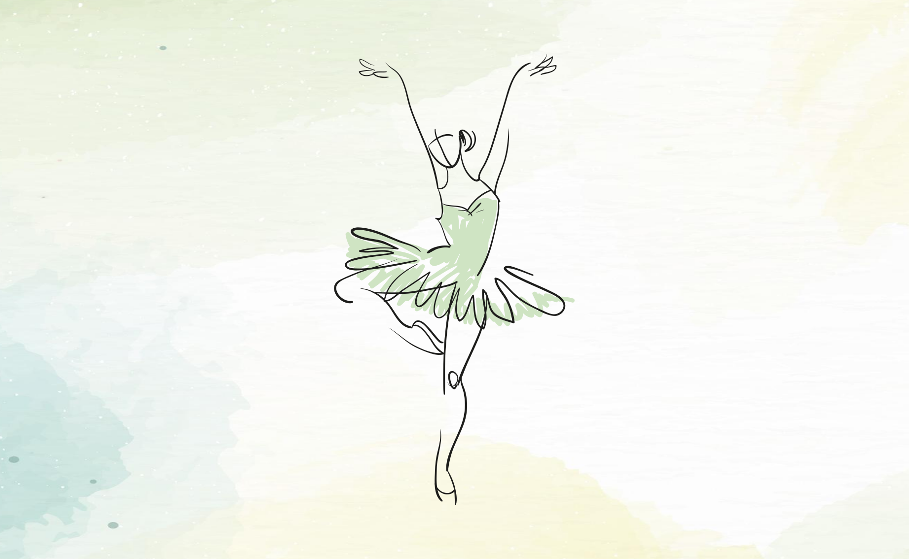 Ballet Dancer Outline kids rug - TenStickers