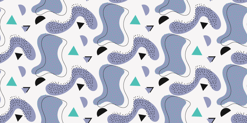 Abstract Shapes Motif minimalistic rug - TenStickers