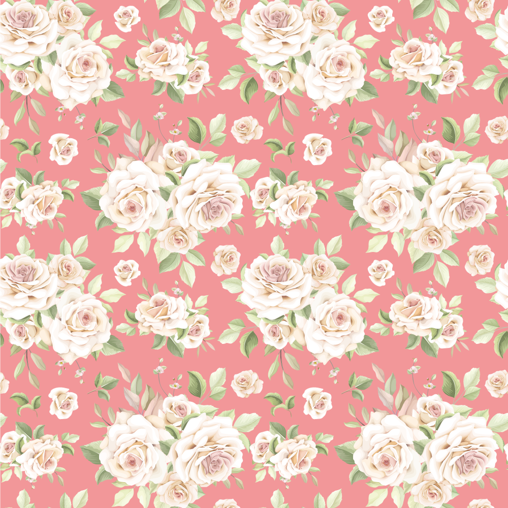 Floral rug floral elegance - TenStickers