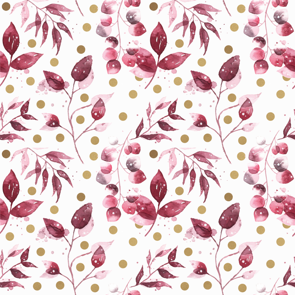 Floral rug with botanical print design - TenStickers