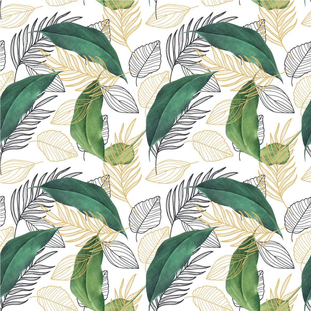 Rich Foliage Element nature rug - TenStickers