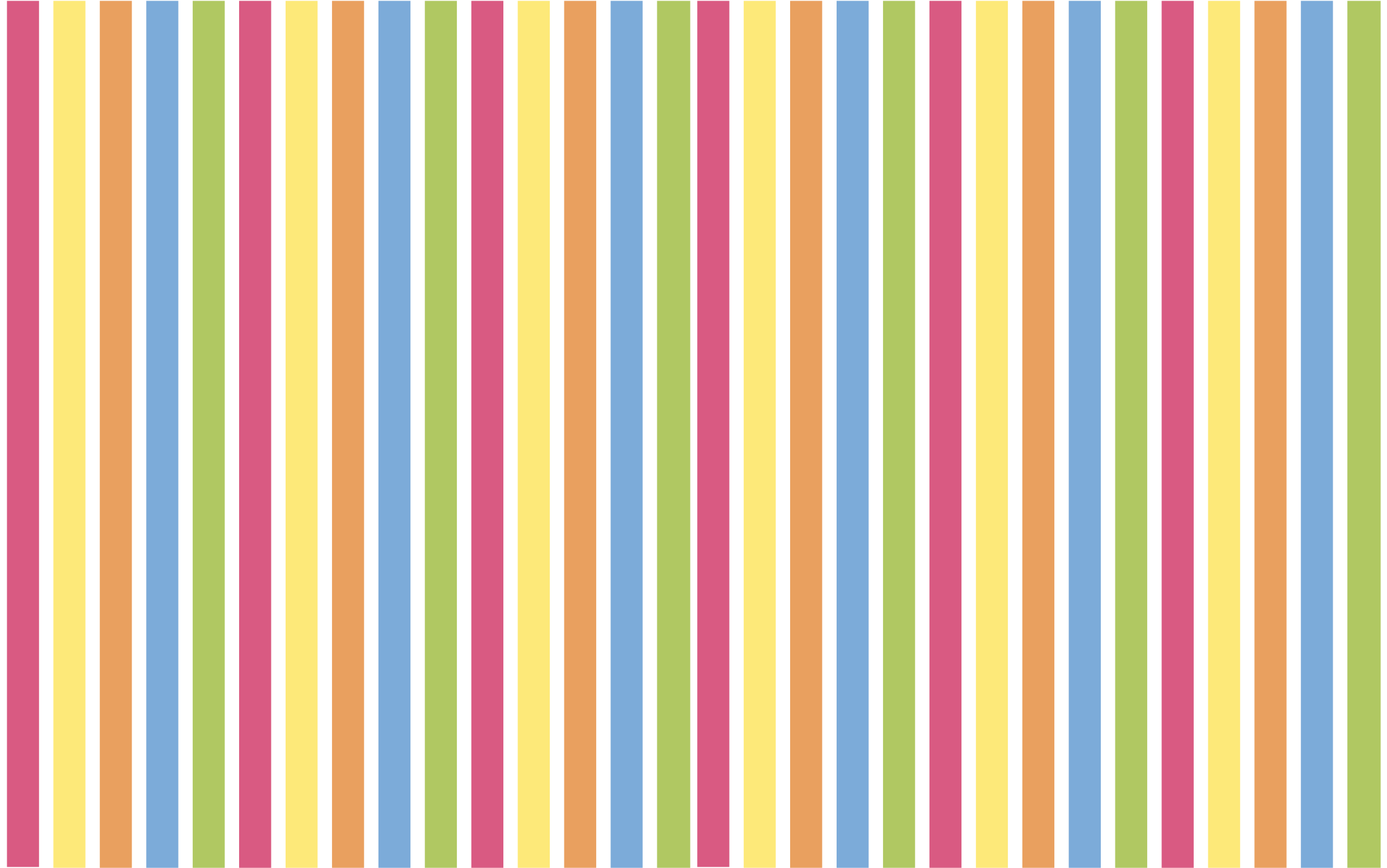 Stripes rug with colorful vertical lines - TenStickers