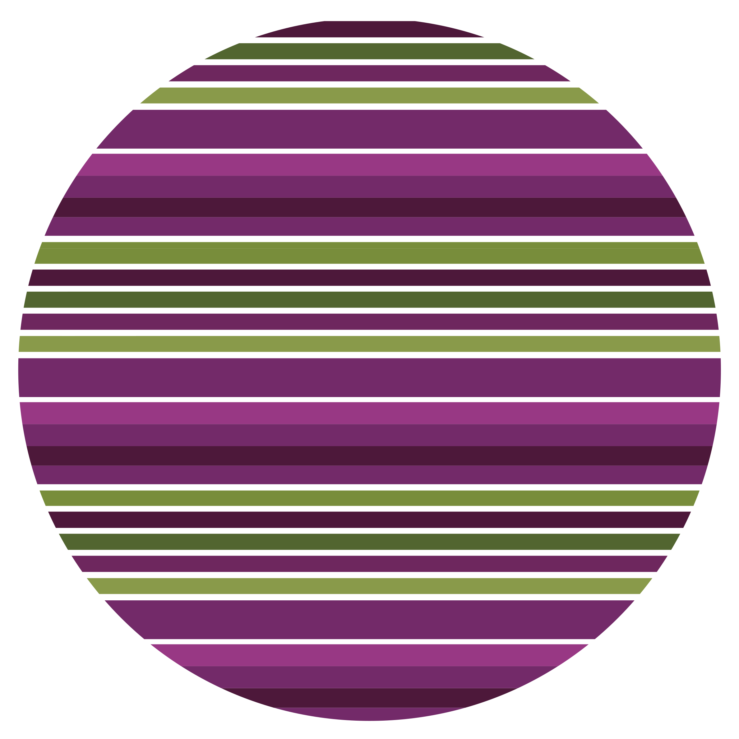 Green and purple stripes rug - TenStickers