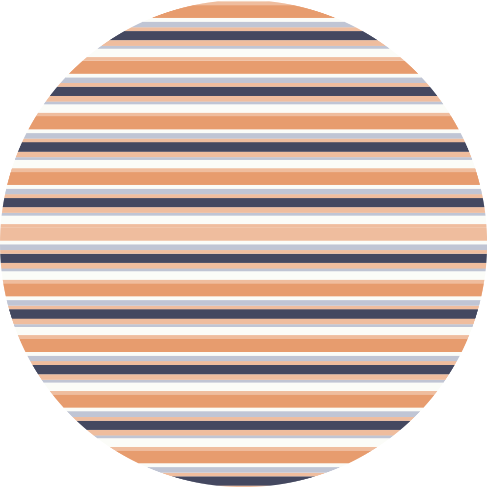 Striped Circular Motif stripes rug - TenStickers