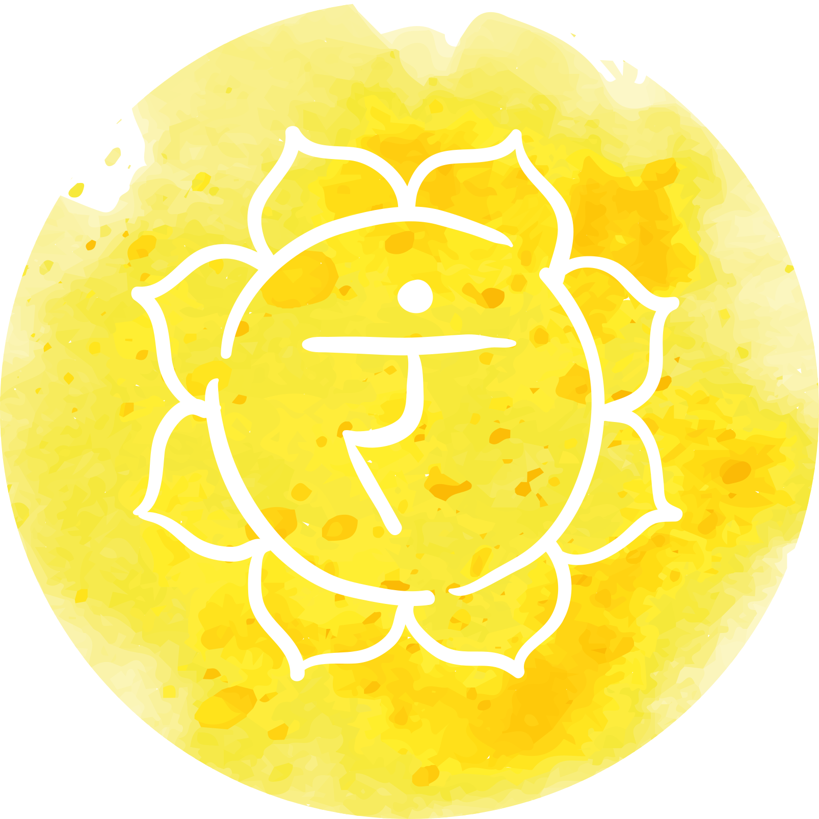 Sun Symbol Emblem texture rug - TenStickers
