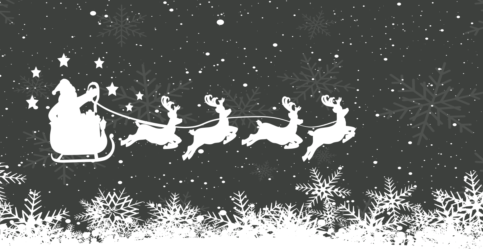 Santa's Sleigh Scene christmas rug - TenStickers