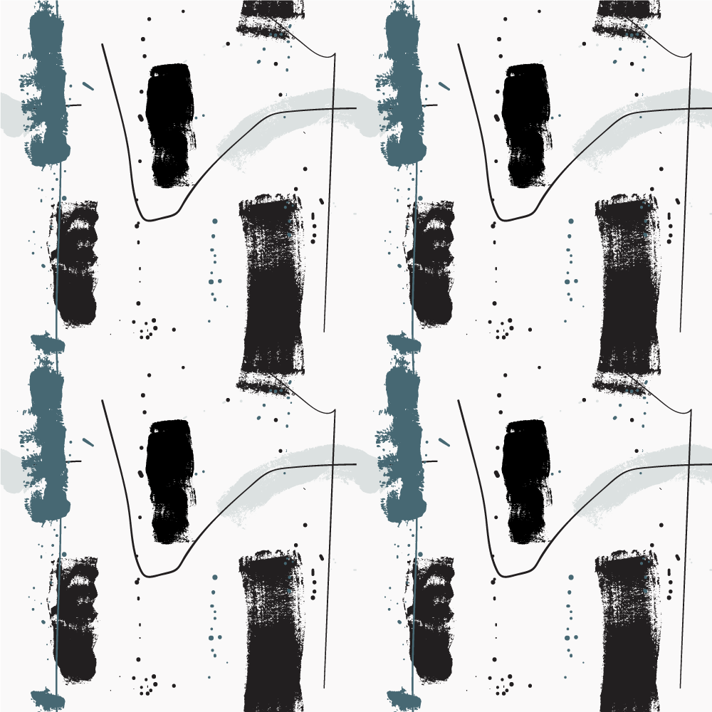 Linear Abstract Shapes minimalistic rug - TenStickers