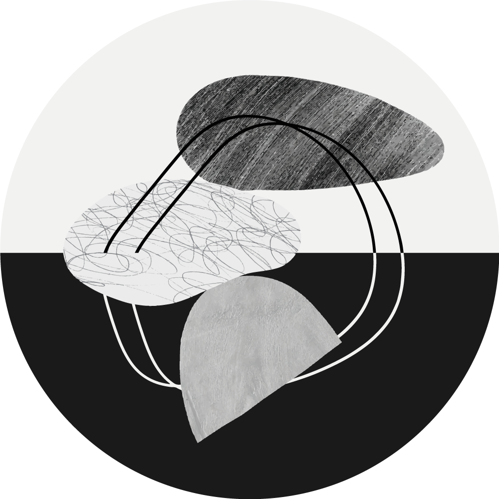 Abstract Shape Artwork minimalistic rug - TenStickers