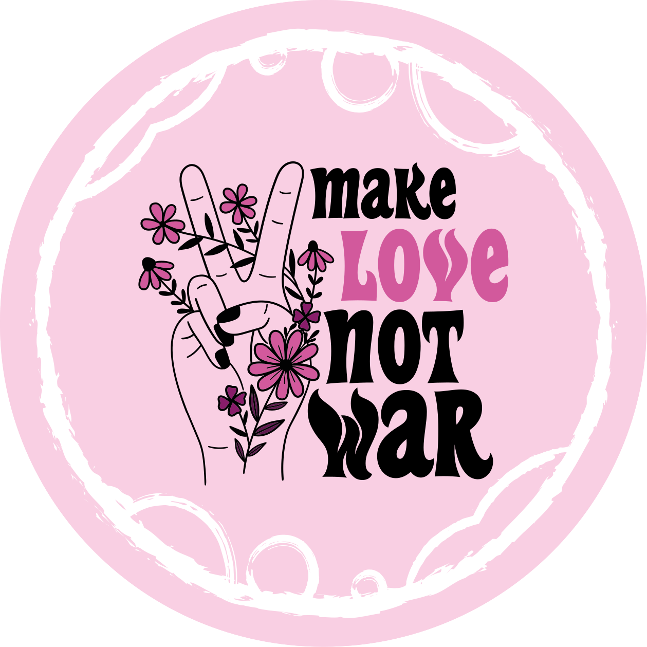 PEACEFUL LOVE MESSAGE quote rug - TenStickers