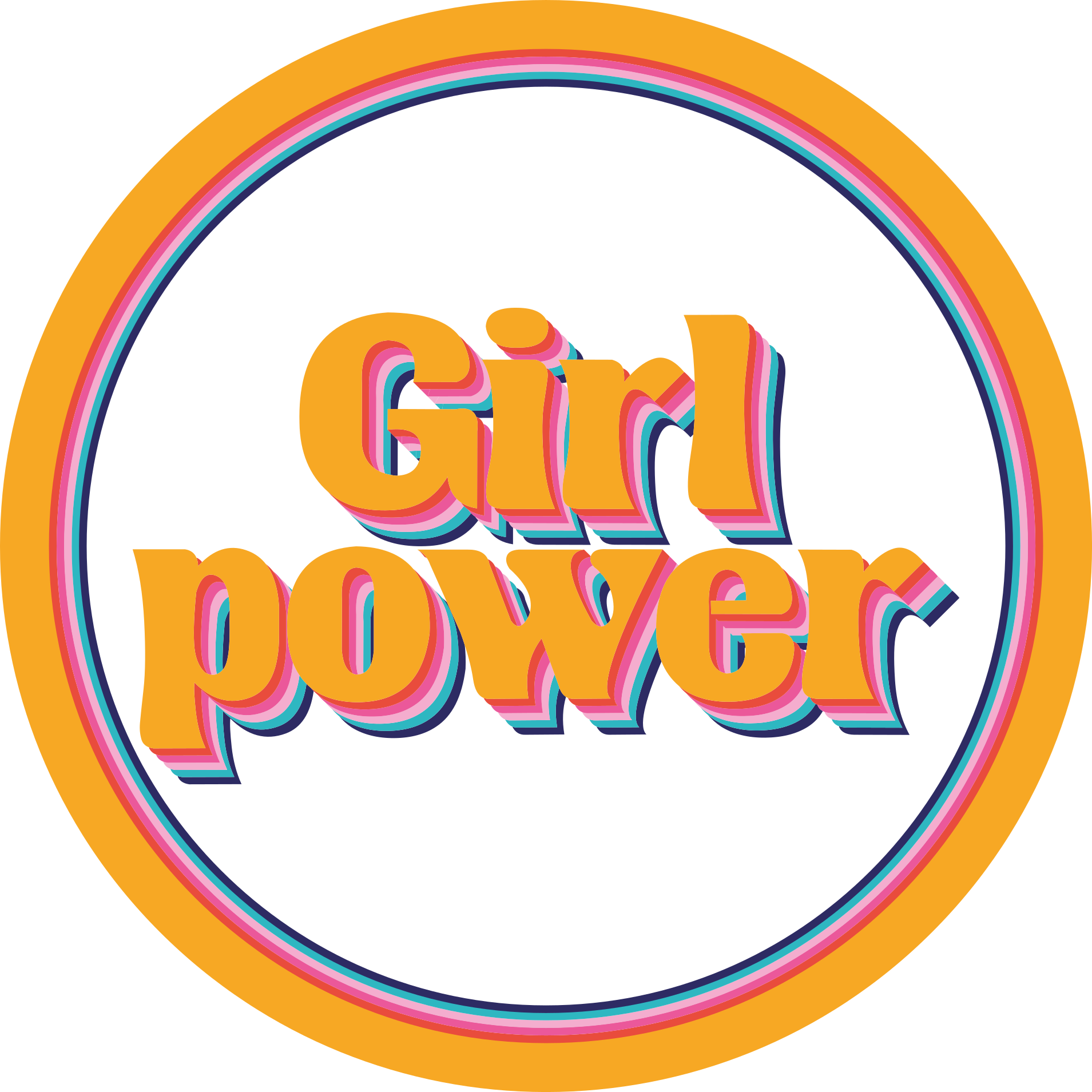 Girl power quote with flowers custom rug - TenStickers