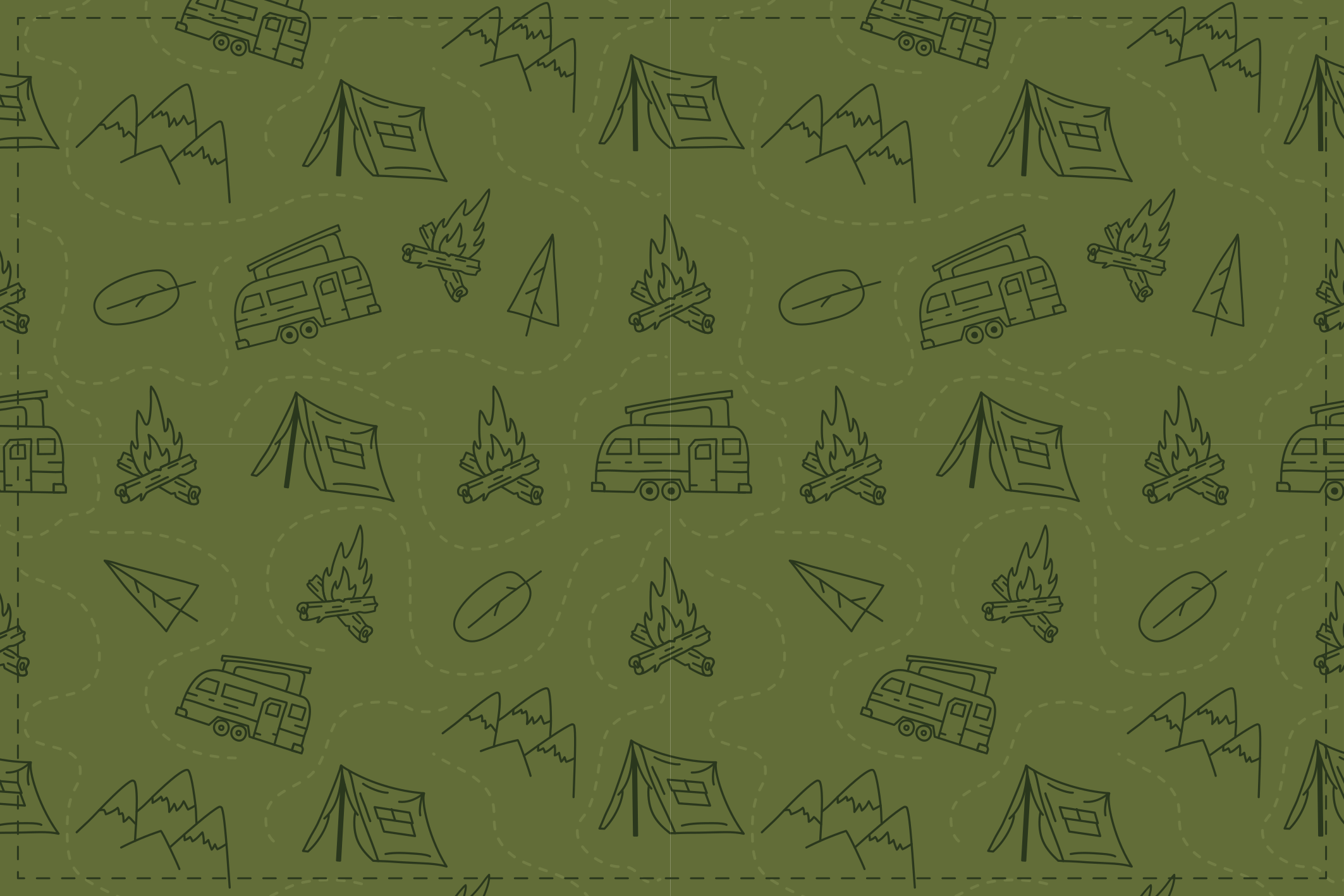 Camping Adventure Theme nature rug - TenStickers