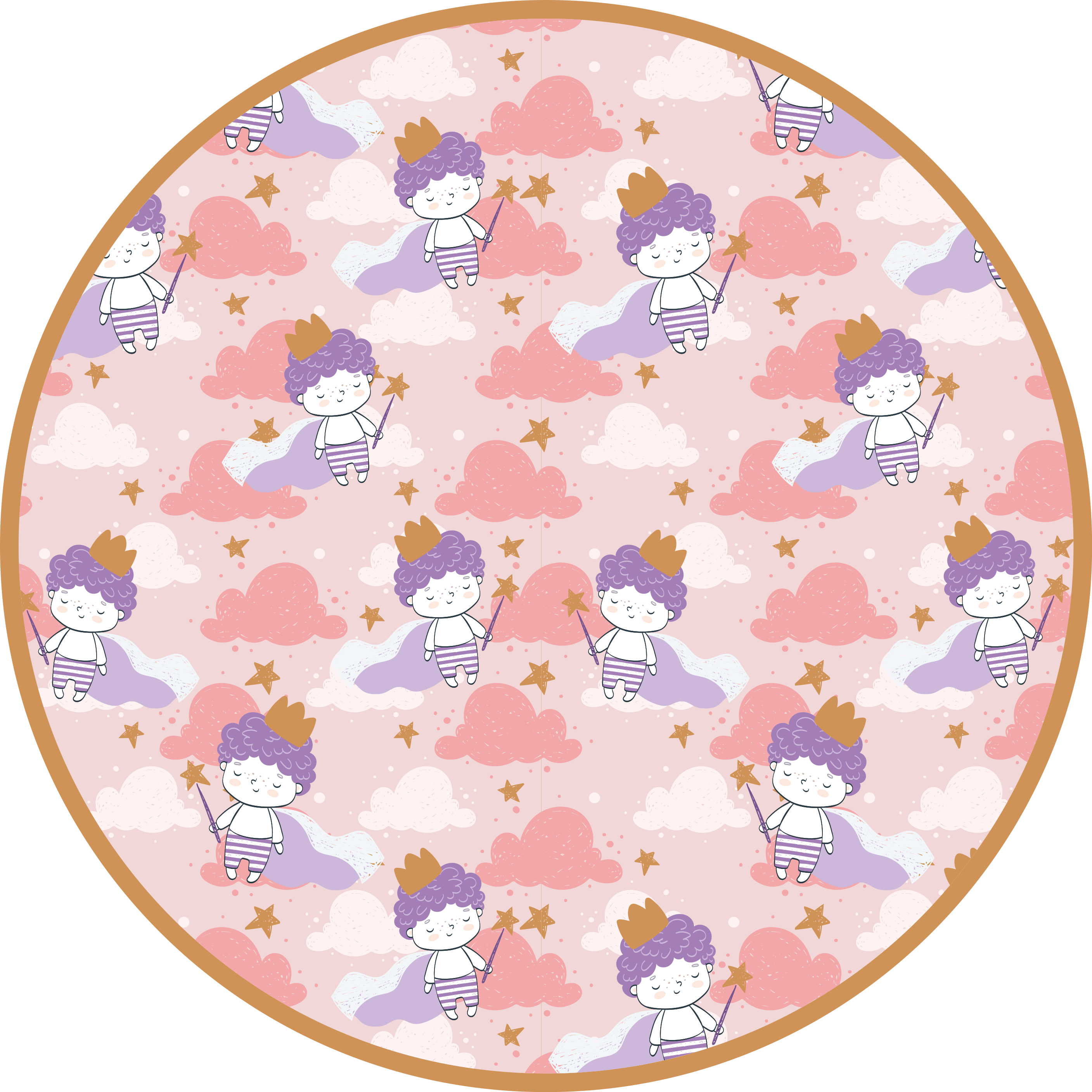 Magic Cloud Kingdom kids carpet - TenStickers