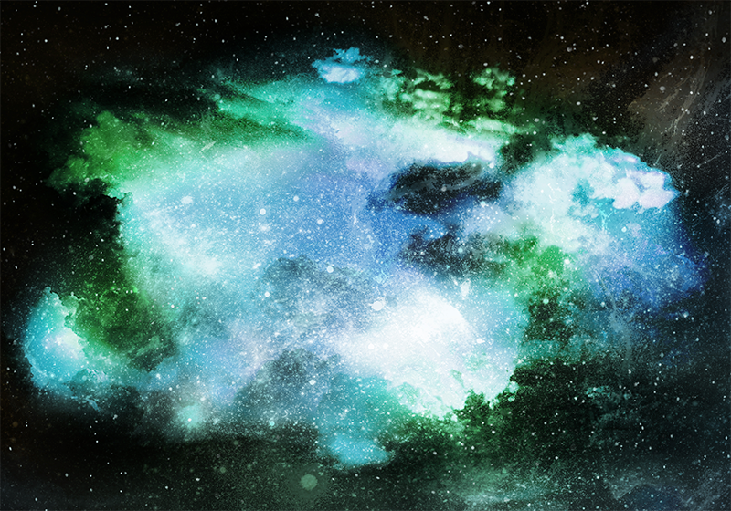 Celestial Discovery star rug - TenStickers