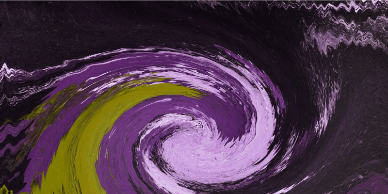 Spiraling colour flows teenage bedroom rug - TenStickers