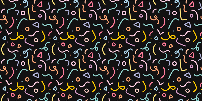 Colorful Abstract Swirls geometric rug - TenStickers