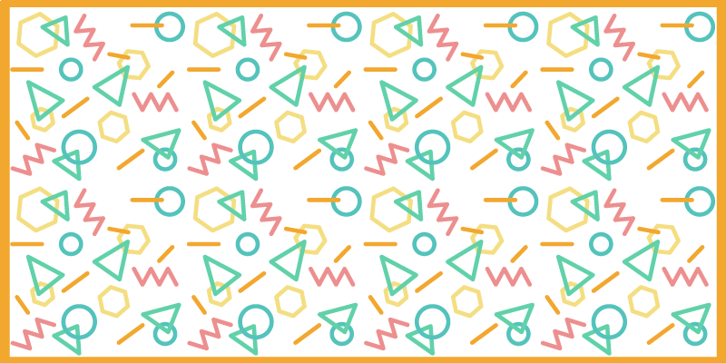 Colorful Shape Patterns kids rug - TenStickers