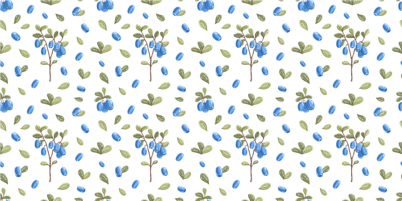 Botanic aquarella pattern floral rug - TenStickers