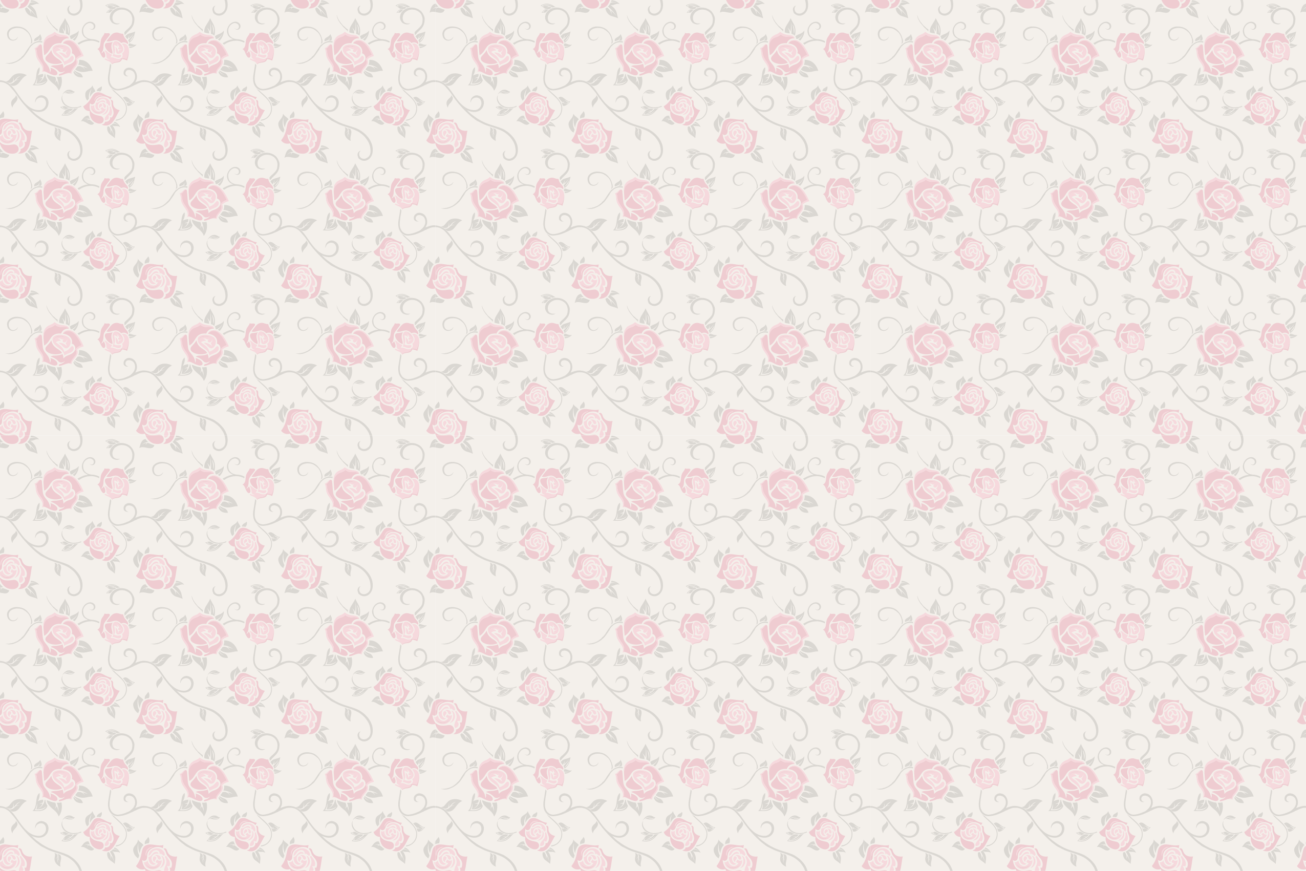 Delicate Rose Pattern floral rug - TenStickers