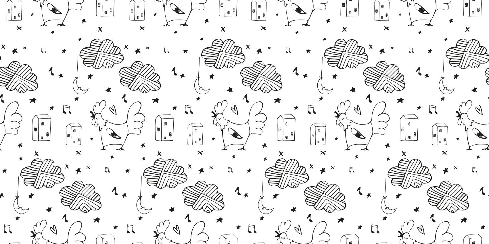 Minimalist poultry design kids carpet - TenStickers
