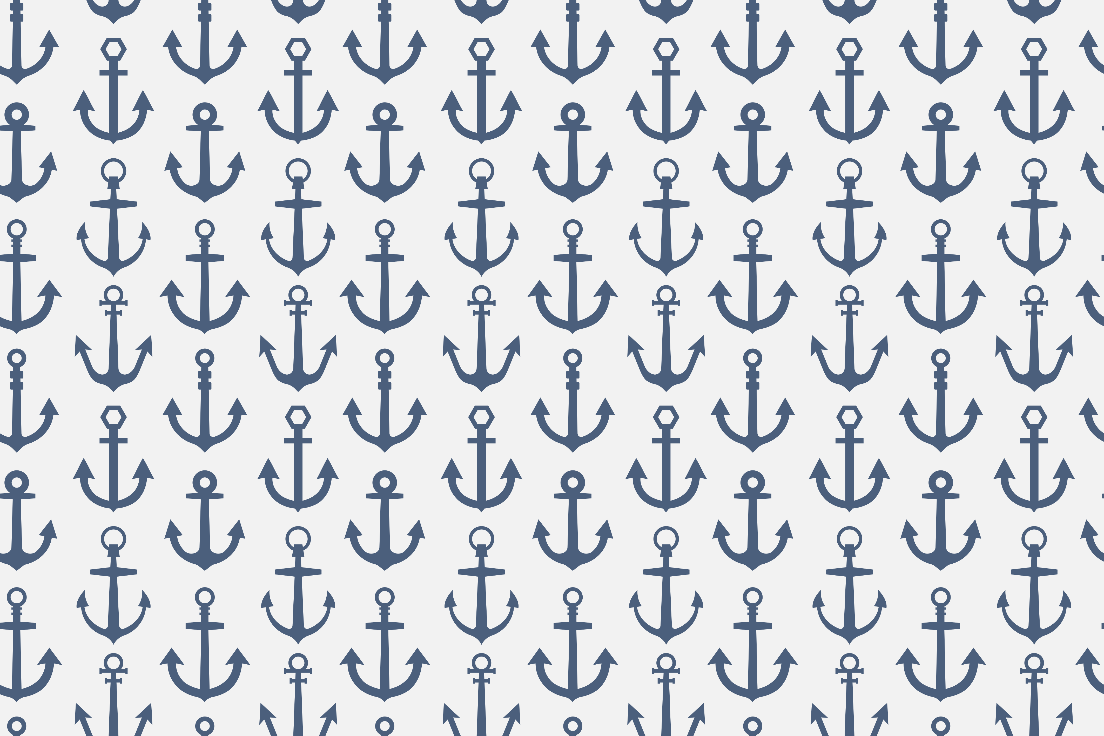 Nautical Anchor Theme bathroom mat - TenStickers