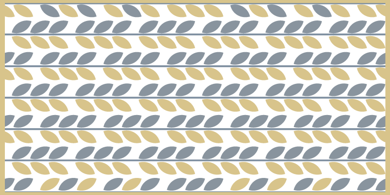 Leafy Pattern Stripes nature rug - TenStickers