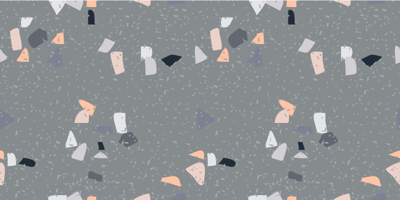 Abstract figures marble rug - TenStickers