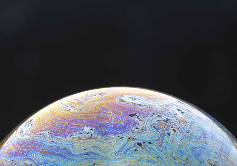 Cosmic colour sphere living room rug - TenStickers