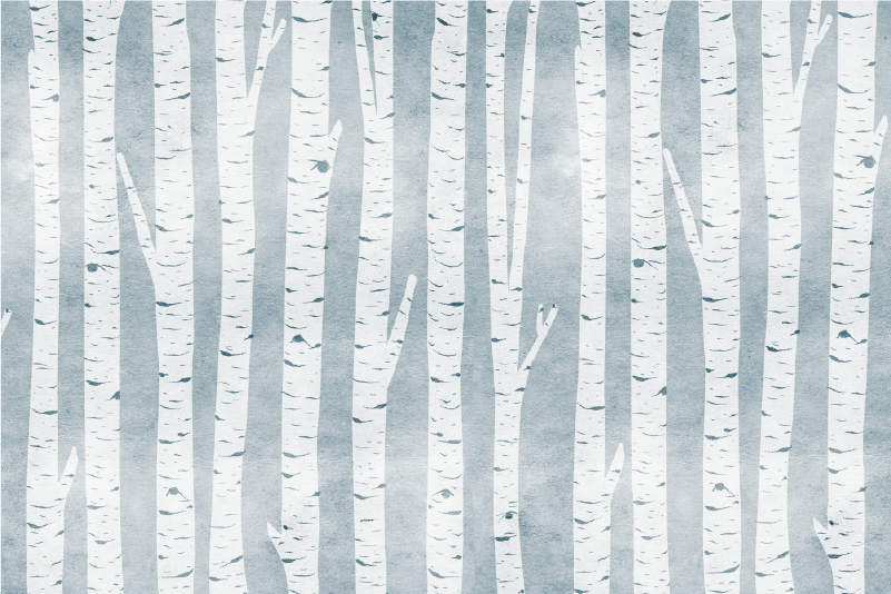 Birch Tree Pattern nature rug - TenStickers