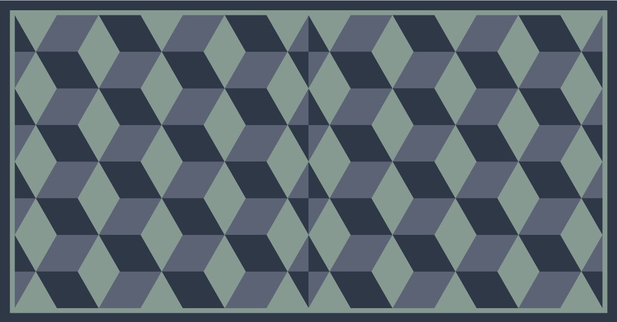 Cubic Pattern Play geometric rug - TenStickers