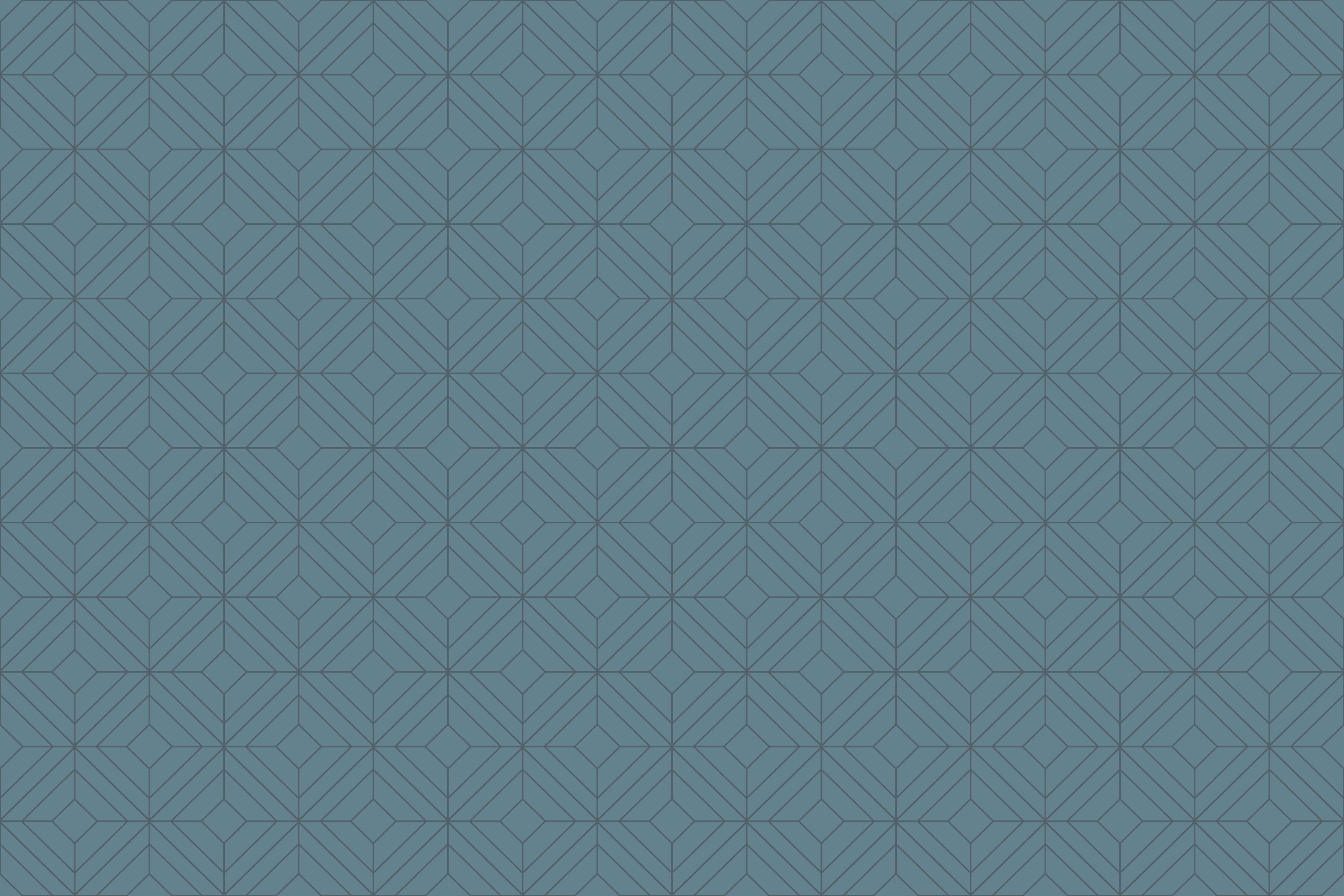 Modern rug with geometric leaf design - TenStickers