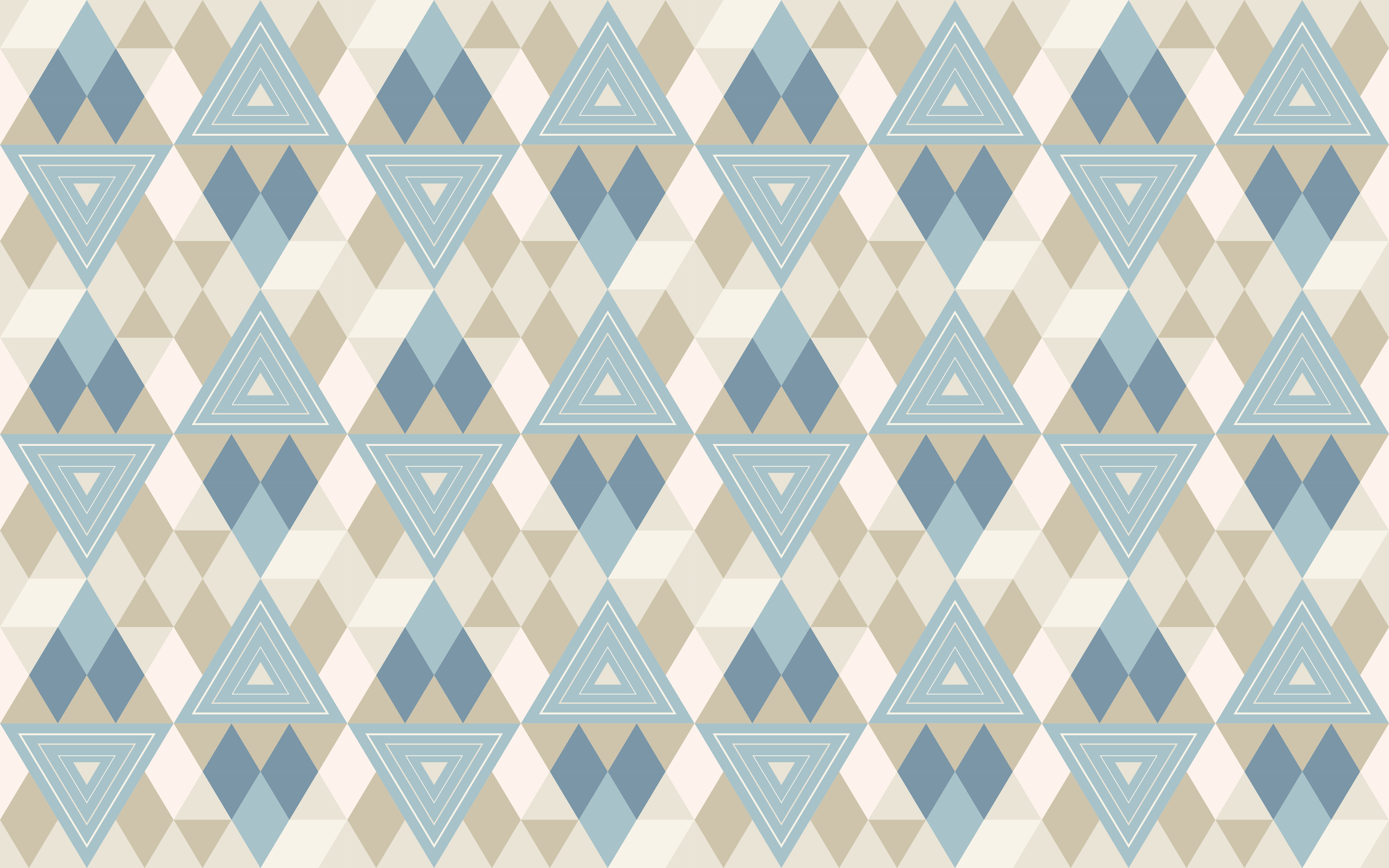 Triangles and Diamonds geometric rug - TenStickers