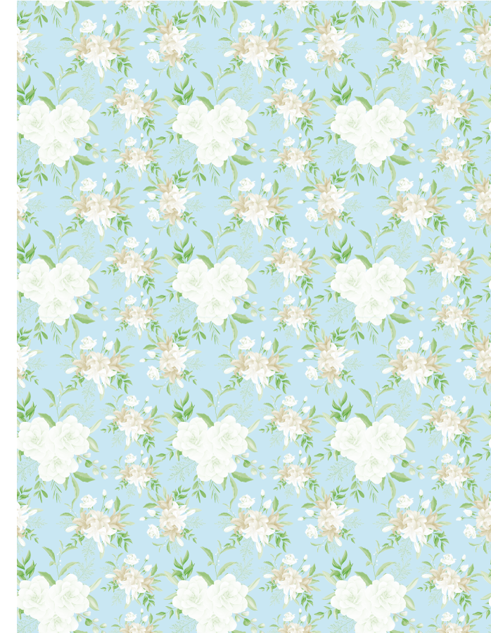 Serene Floral Elegance flower rug - TenStickers