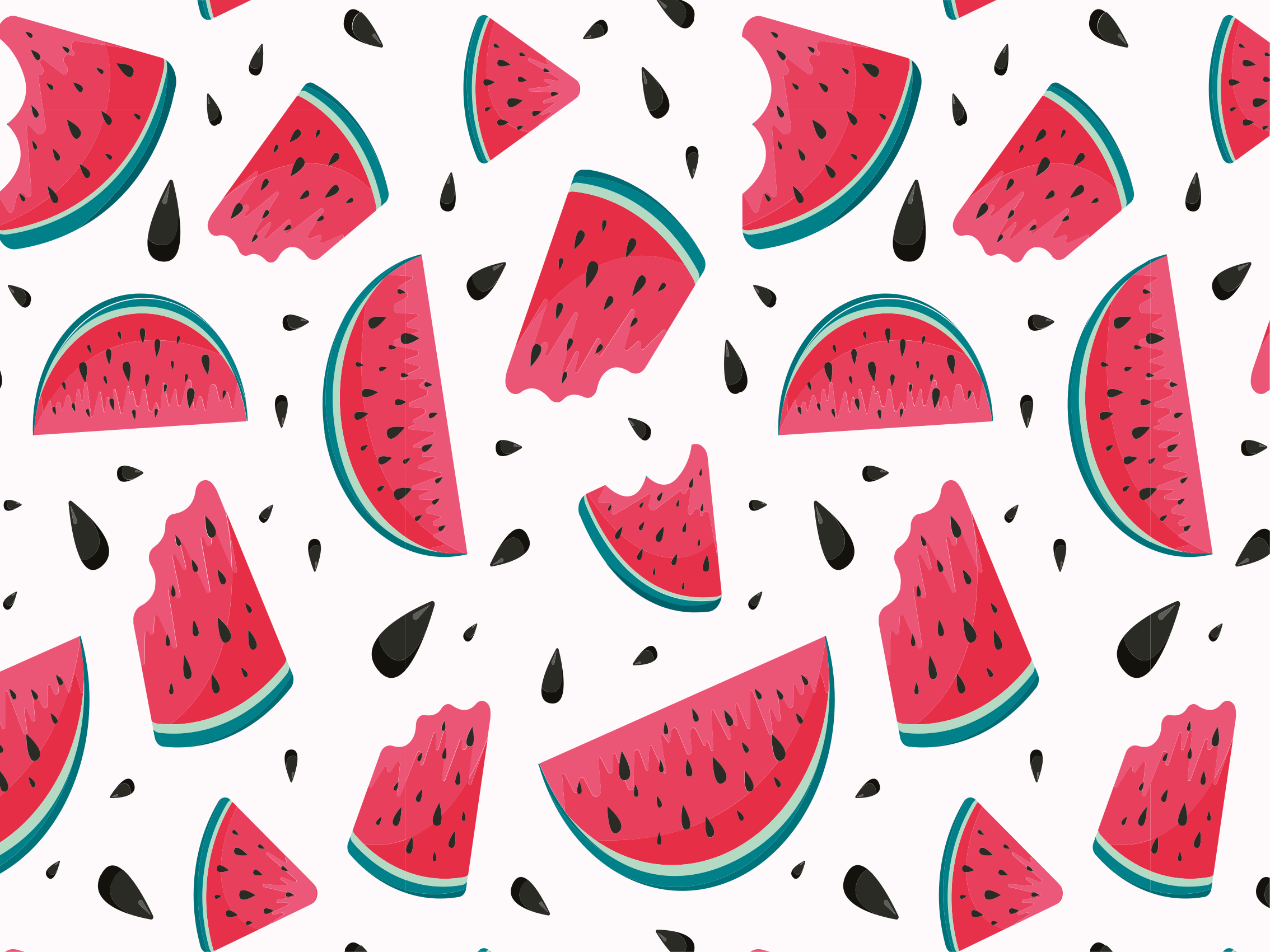 Watermelon Slice Spread kids carpet - TenStickers