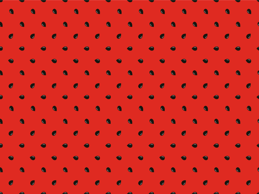 Red Seed Pattern kitchen mat - TenStickers