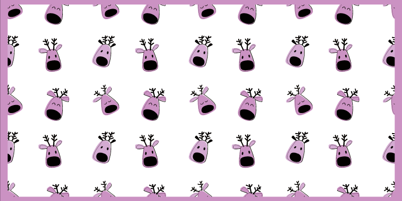 Reindeer Illustrations nursery rug - TenStickers