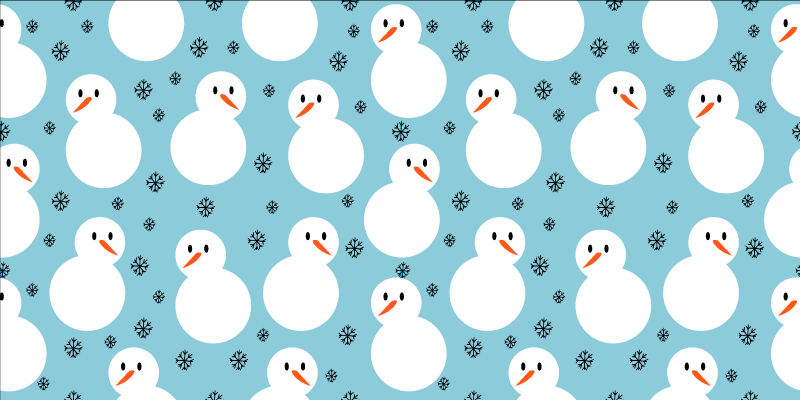 Snowman Festive Surface christmas rug - TenStickers