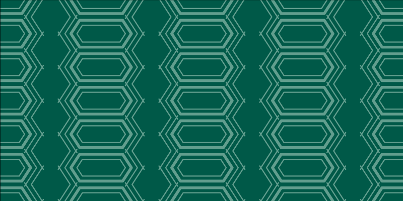 Geometric rug in emerald geometric pattern - TenStickers