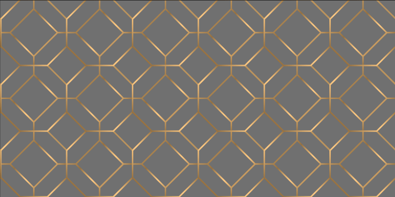 Geometric rug with hexagon pattern overlay - TenStickers
