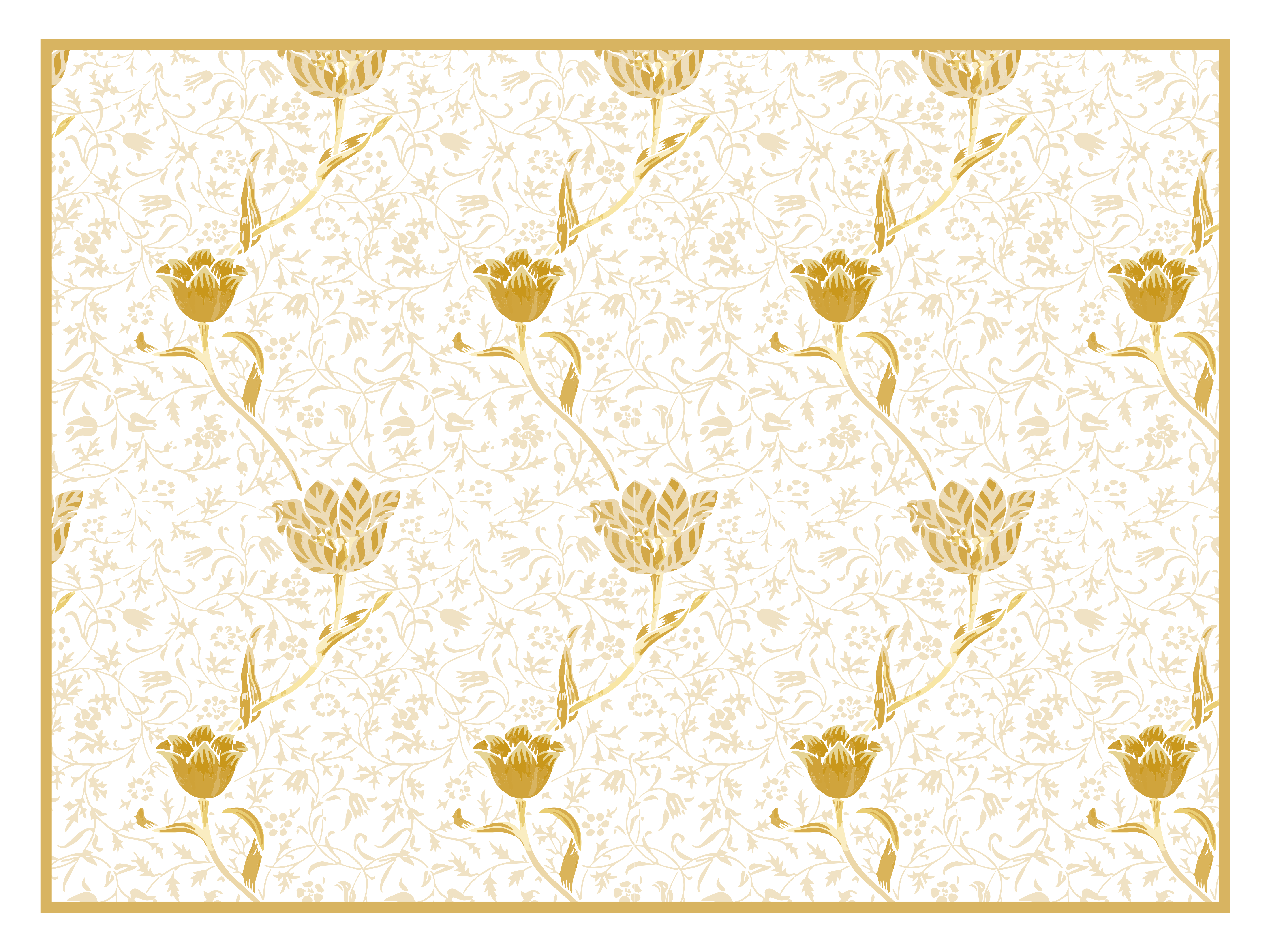 Floral elegance floral rug - TenStickers