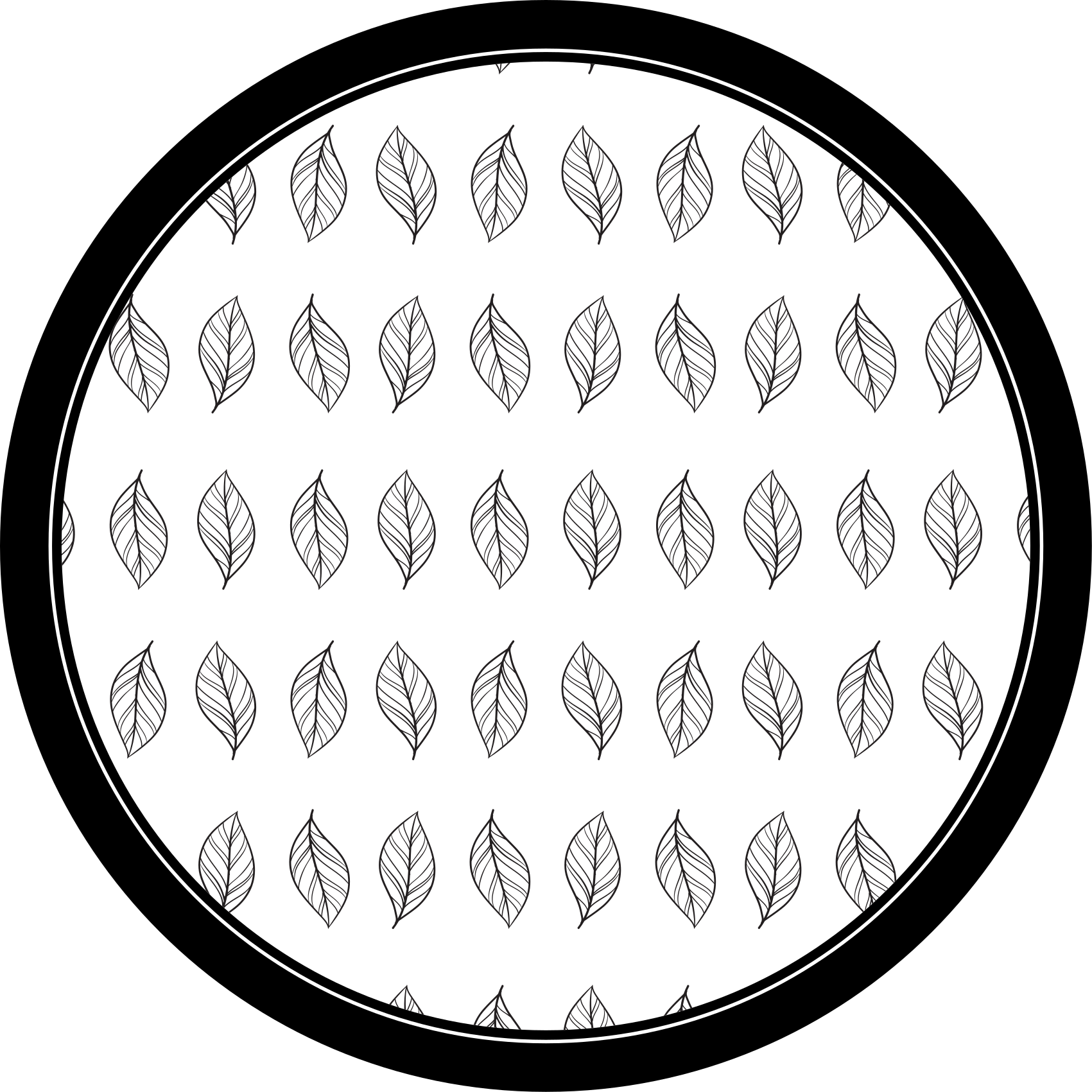 Botanical Outline floral rug - TenStickers