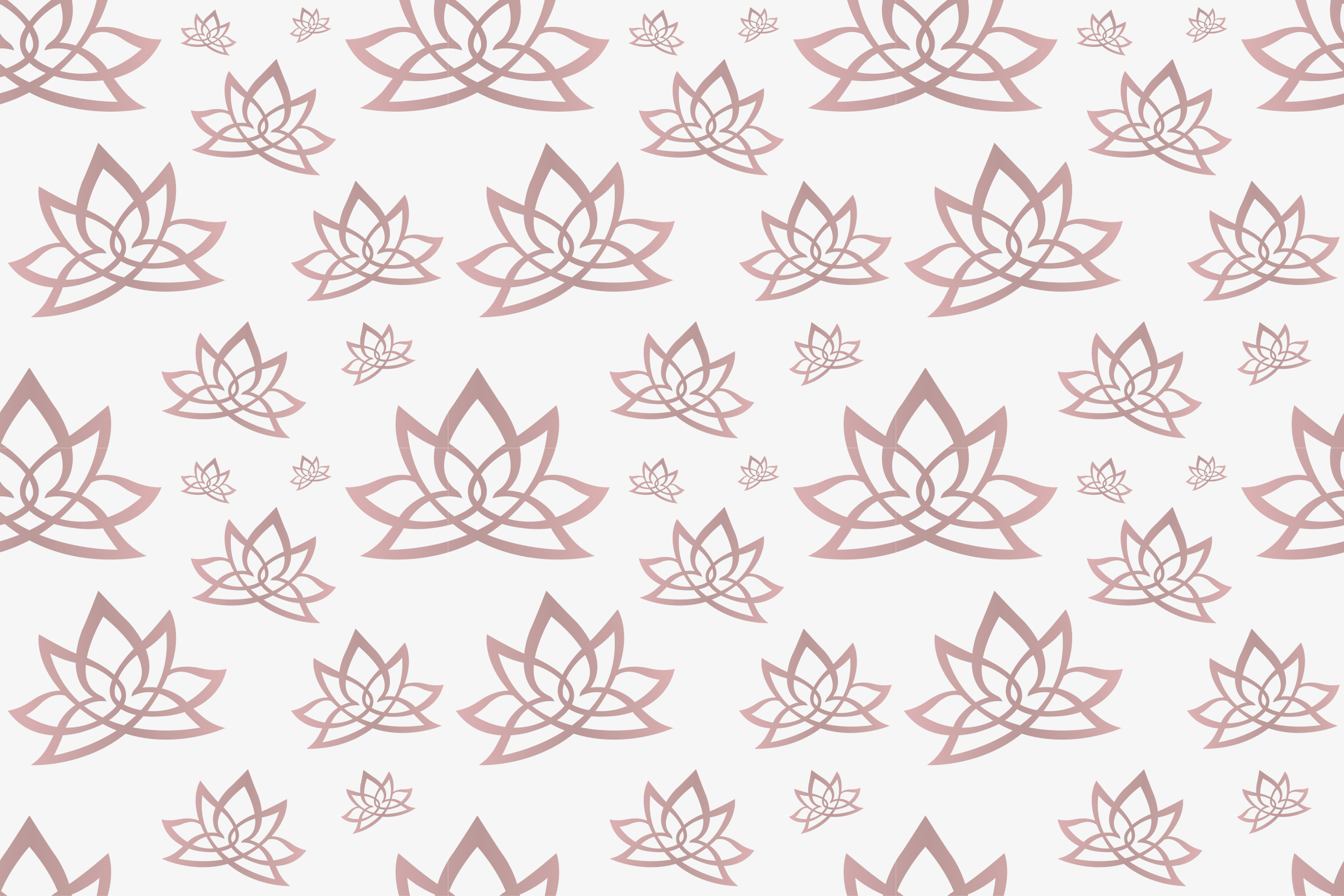 Minimalistic lotus flower pattern modern rug - TenStickers