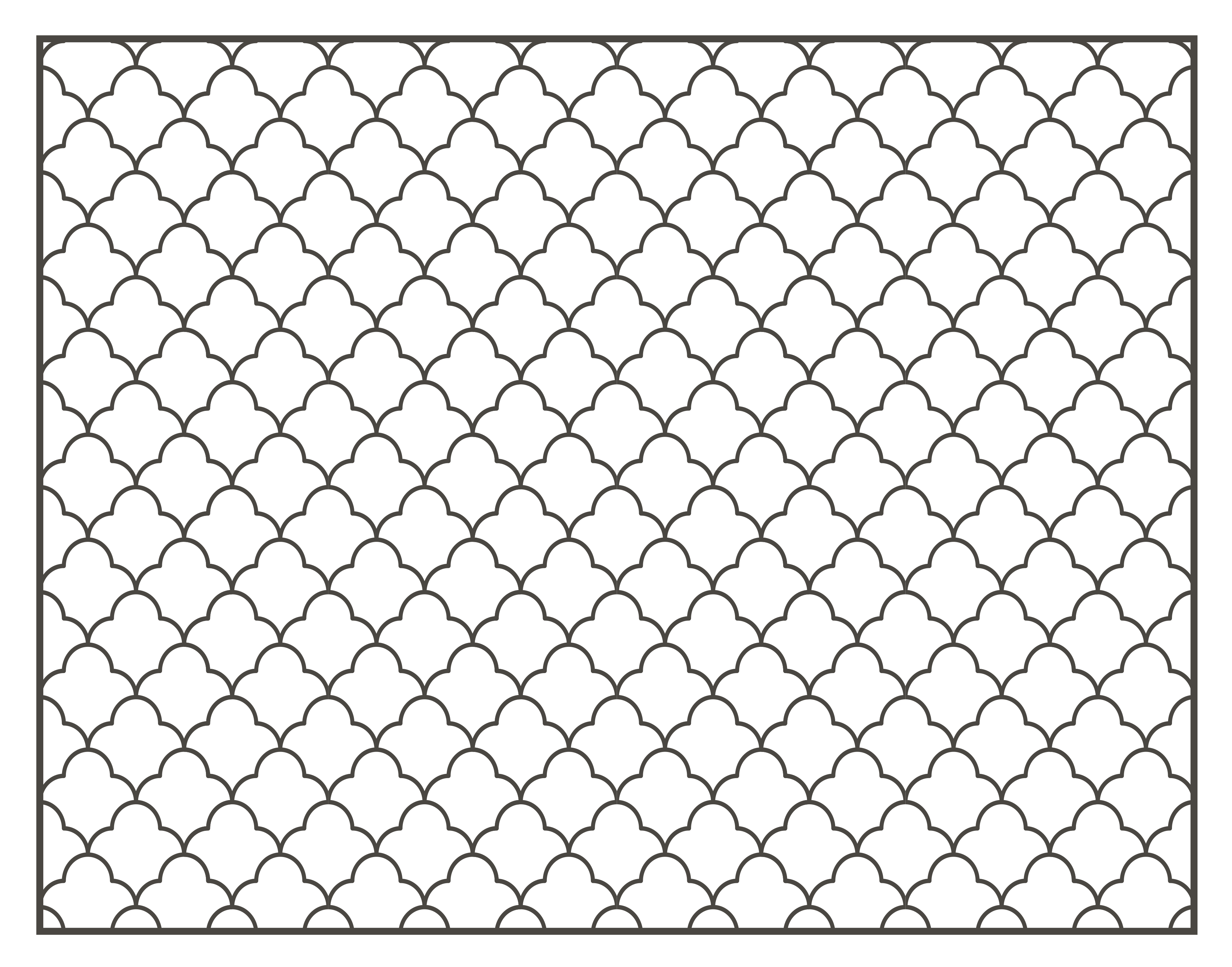 Lattice Pattern Overlay geometric rug - TenStickers