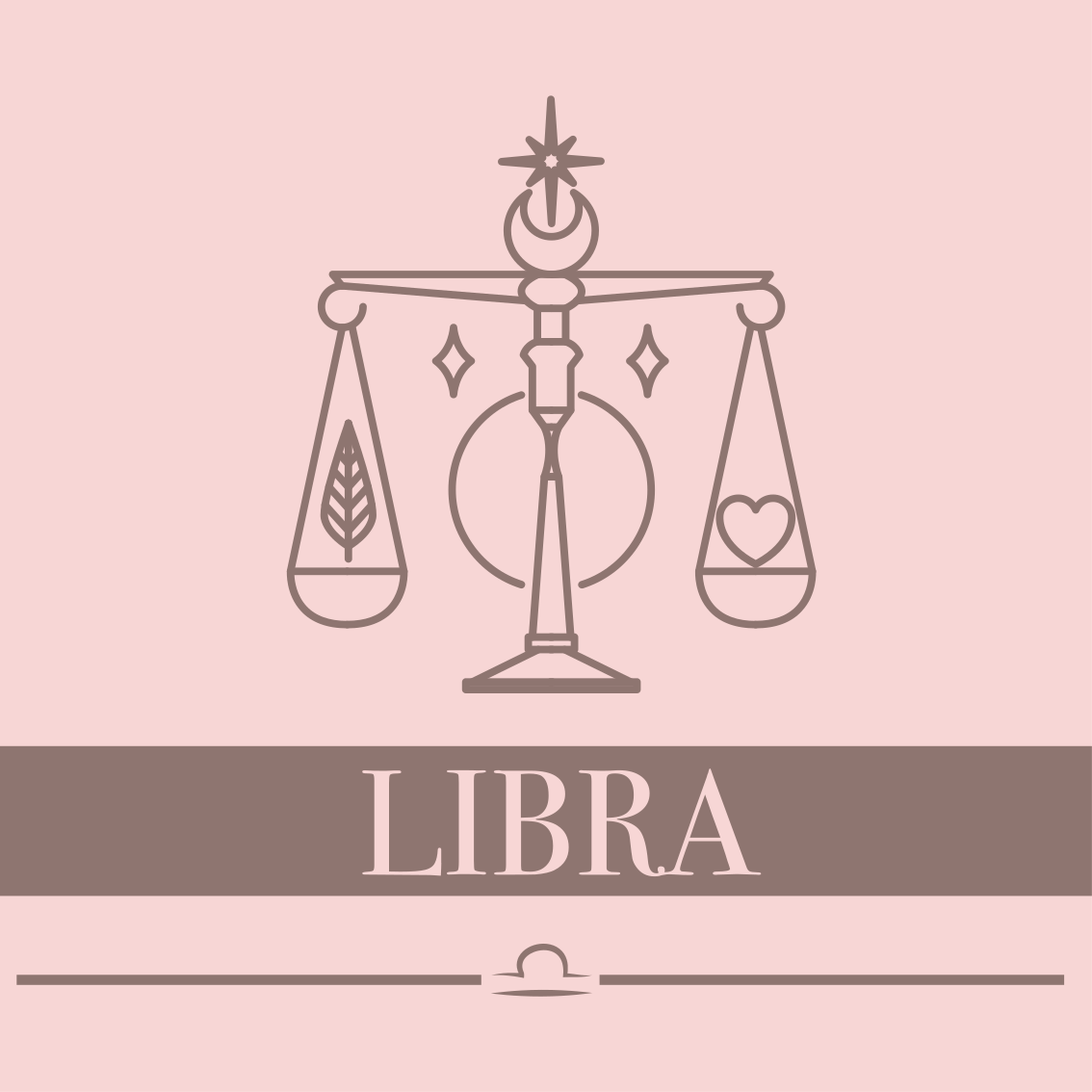 Libra Balance Design quote rug - TenStickers
